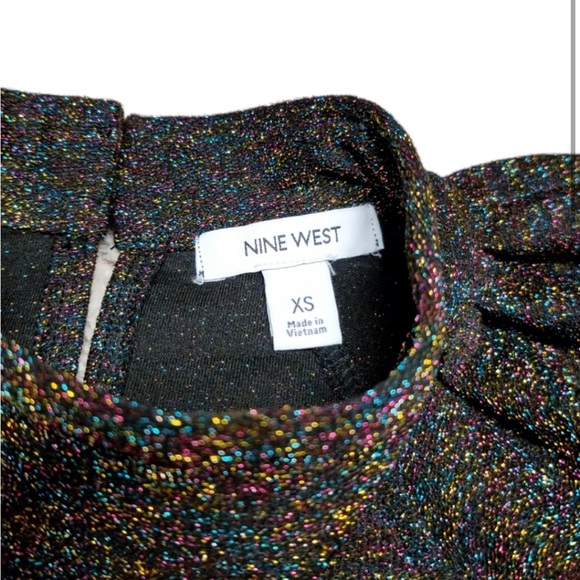 Nine West • Flutter Sleeve Sparkly Jumpsuit - Picture 4 of 10